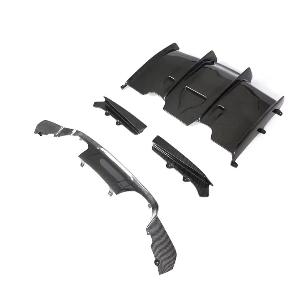 F8X M3 / M4 PSM-STYLE CARBON FIBER REAR DIFFUSER 4-PIECE