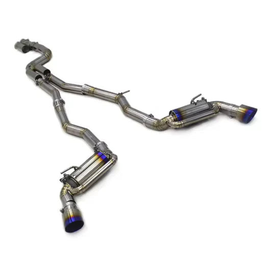 A90 SUPRA DUAL EXIT TOMEI STYLE MUFFLER BRW CATBACK EXHAUST SYSTEM